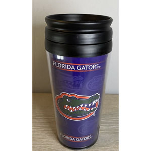University of Florida Gators Travel Tumbler‎ Mug Cup Spill Proof Lid New
